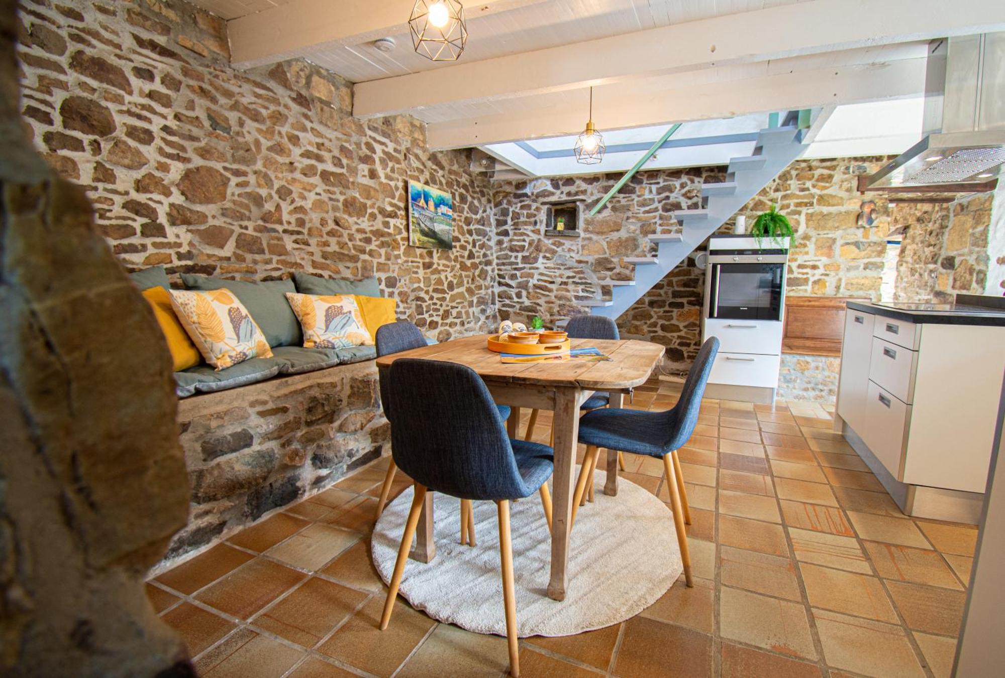 Ti Vaen I Maison Traditionnelle Bretonne & Sauna Lanvéoc Екстериор снимка